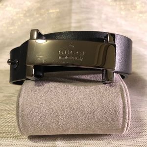 Authentic Gucci Women’s Black Leather Belt